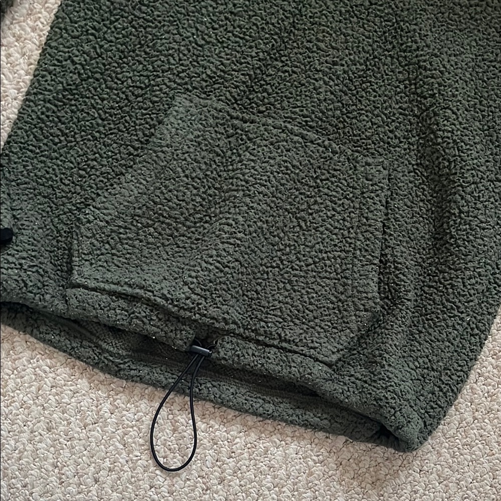 Victoria's Secret PINK Green Sherpa Pullover - Picture 4 of 4